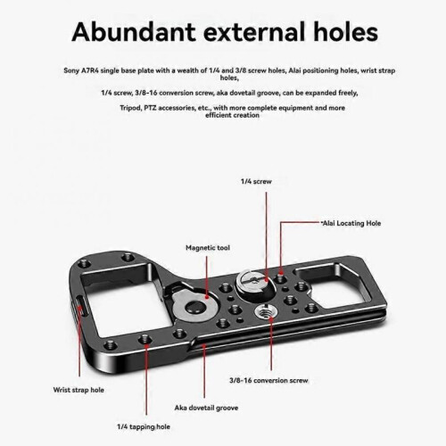 Quick Release Plate Scratch Base Plate with 1/4 3/8 Hole 2