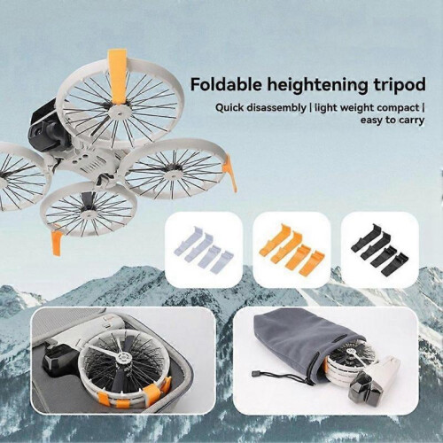 Folding Height Enhancement Kickstand for Flip Drone Black 1