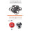 4PCS Aluminum Motor Cap Dust Protective Cover Scratchproof Mount Protector Accessories for Avata 2 3