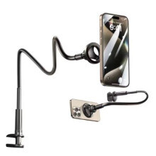 Universal Lazy Gooseneck Phone Holder Stand Clip for Bed, Desk & Table