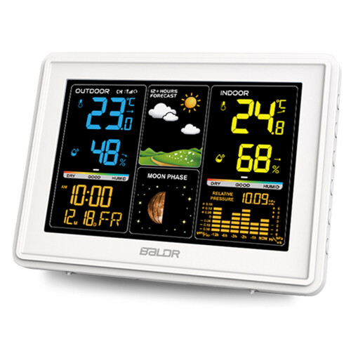 Weerstation met display BD-907 wit 2