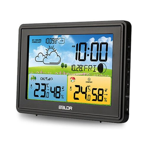 Station météo avec écran BD-908 noir 2