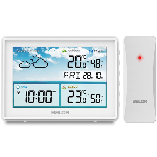 Stazione meteorologica con display BD-909 bianco 1