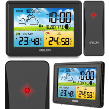 Stazione meteorologica con display BD-908 nero
