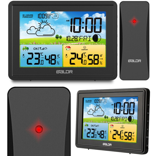 Station météo avec écran BD-908 noir