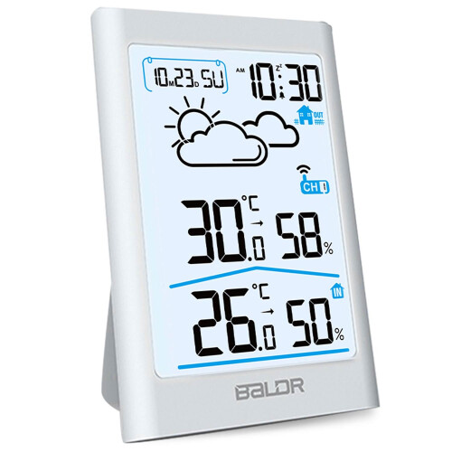 Stazione meteorologica con display BD-911 bianco 2