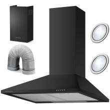 Schoorsteenafzuigkap 60 cm Berdsen BT-214 zwart
