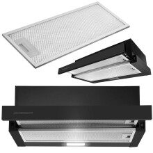 Teleskop-Dunstabzugshaube 50cm schwarz BT-234