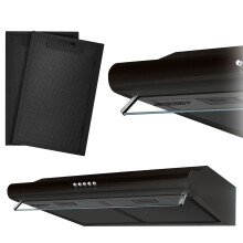 Cappa sottopensile - Cappa da 60 cm Berdsen BE-10-A nera