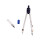 (As show, One size) Professional Metal Drawing Compass Drafting Tools with Lead Refill for Student Math Geometry School 2