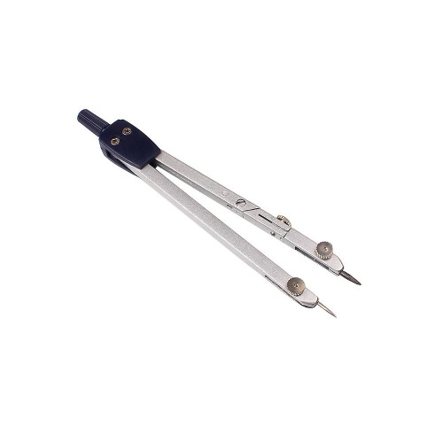 (As show, One size) Professional Metal Drawing Compass Drafting Tools with Lead Refill for Student Math Geometry School 2