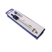 (As show, One size) Professional Metal Drawing Compass Drafting Tools with Lead Refill for Student Math Geometry School