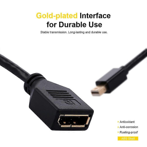 (As show, One size) High-quality Seamless Connectivity: Mini Dp To Dp Adapter Cable For Effortless Device Pairing 2