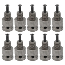 (As show, One size) 10Pcs Electric Wrench to Square Adapter G1/2in Thread Professional Carbon Steel Parts