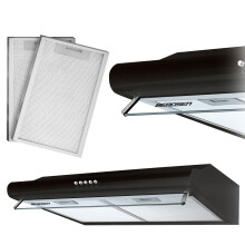 Onderbouw afzuigkap - 50 cm afzuigkap Berdsen BE-10-A zwart