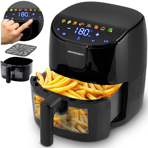 Airfryer 4l Berdsen 1500W BD-658 sort