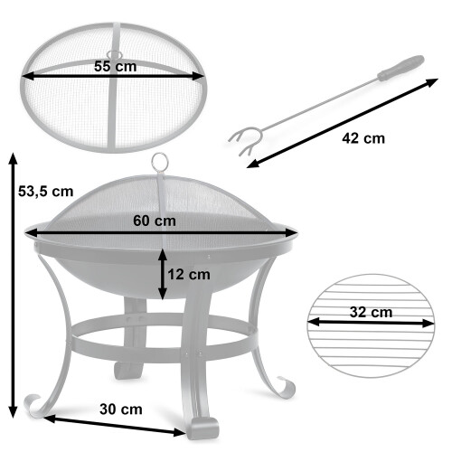 Bålplads til haven 60 cm Berdsen BD-880 2