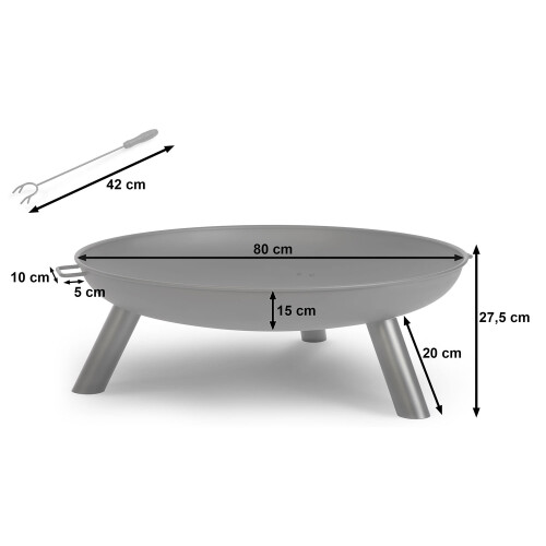 Braciere da giardino 80 cm Berdsen BD-882 2