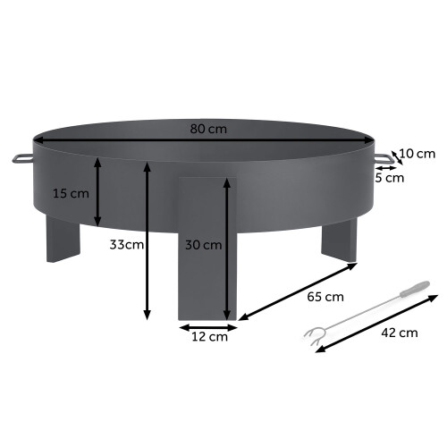 Bålplads til haven 80 cm Berdsen BD-883 2