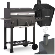 Berdsen BD-891 Holzkohlegrill mit Abdeckung, Schwarz