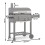 Berdsen BD-891 Holzkohlegrill mit Abdeckung, Schwarz 4