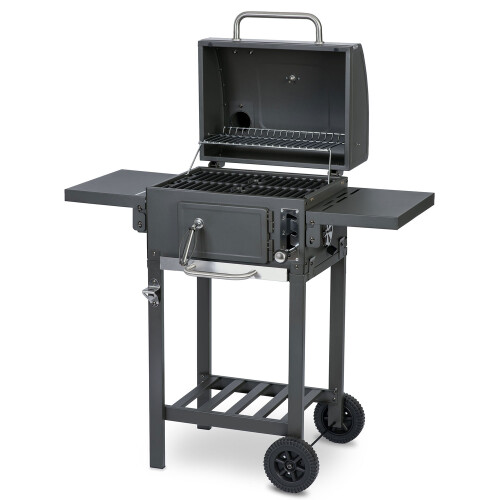 Berdsen BD-892 Holzkohlegrill mit Abdeckung, Schwarz 2