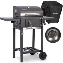 Berdsen BD-892 Holzkohlegrill mit Abdeckung, Schwarz