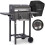 Berdsen BD-892 Holzkohlegrill mit Abdeckung, Schwarz 1