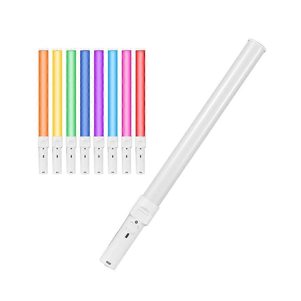 (As Show, One Size) Handheld Rgb Tube Led Video Wand 2500K/5500K/8500K Dimmable Light 6909775944424