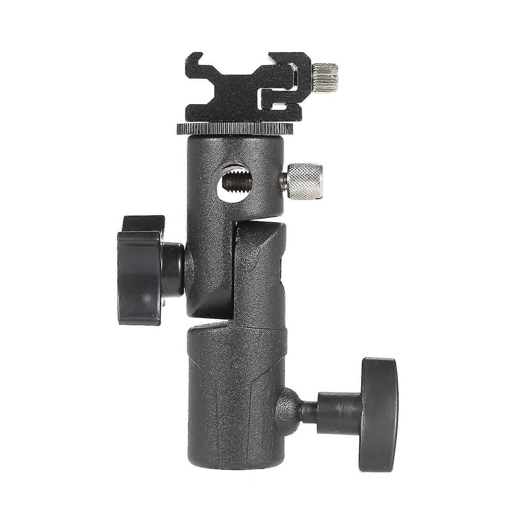 (As Show, One Size) E Type Universal Metal Flash Hot Shoe Speedlite Umbrella Holder Stand Light 6909775960028