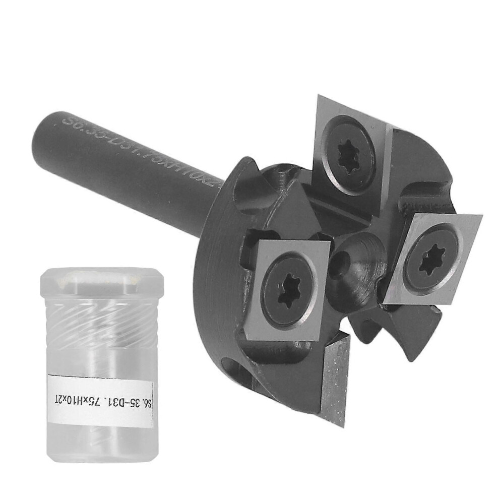 (As Show, One Size) 1/4In Shank Insert Style Spoilboard Bit 2 And 2 Flute 1 1/4In Cutting Diameter Spoilboard Surfacing Router Bit 6909775975633