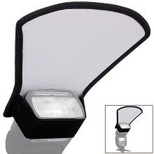 (As show, One size) Universal Flash Diffuser Softbox Silver / White Reflector for Canon Nikon Pentax Yongnuo Speedlite