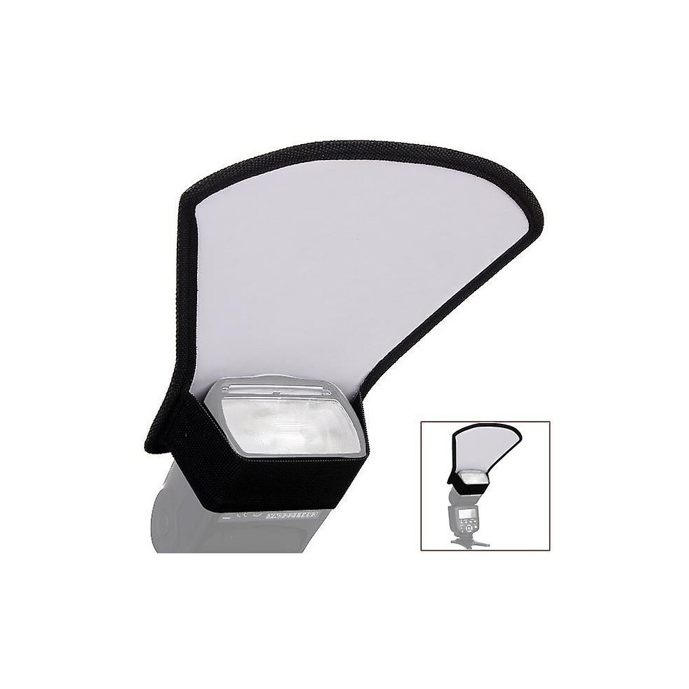 (As Show, One Size) Universal Flash Diffuser Softbox / Reflector For Canon Nikon Pentax Yongnuo Speedlite Silver/White 6909775542576