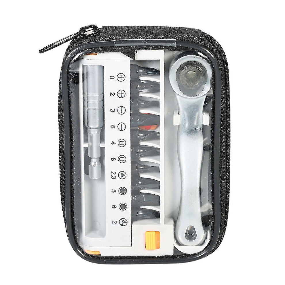 (As Show, One Size) 12Pcs Mini Ratchet Wrench Close Quarter Ratcheting Screwdriver Bits Set 6909775944431