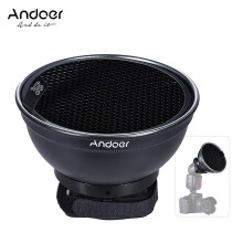 (As show, One size) Andoer 5.9'' (15cm) Silver Beauty Dish Diffuser w/ 30 Degree Honeycomb Replacement for Neewer Canon