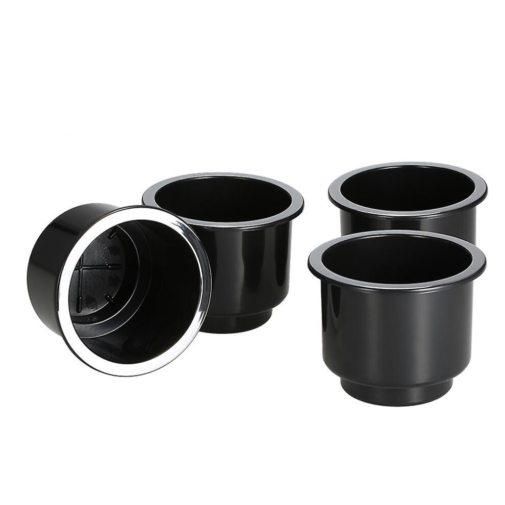 (As Show, One Size) 4Pcs/Set Recessed Drop In Plastic Cup Drink Can Holder For Boat Car Marine Universal 6909775546734
