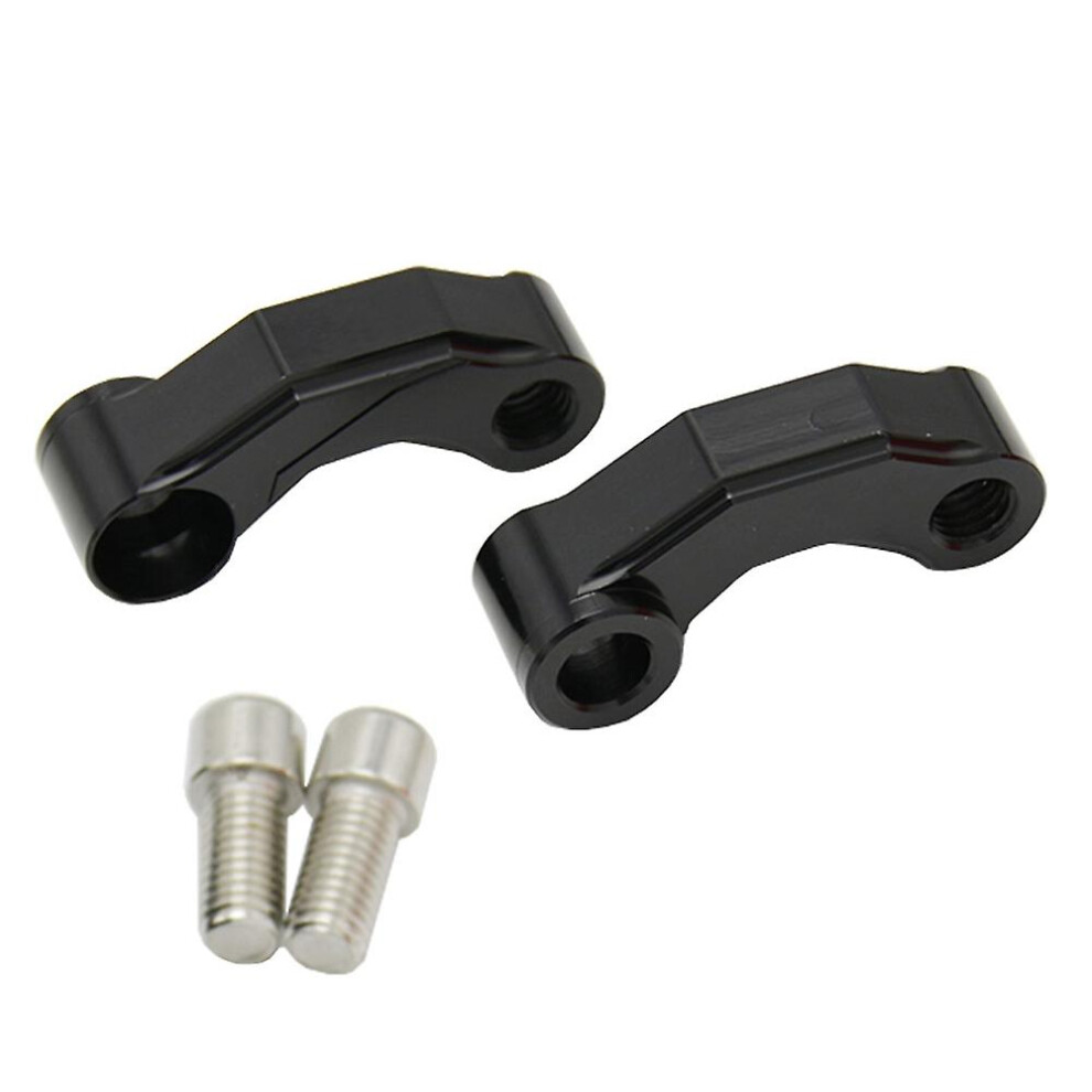 (As Show, One Size) Motorcycle Mirror Riser Extender Adaptor Handlebar Mount Mirror Riser Extenders Spacers Extension Ad 6909775542552