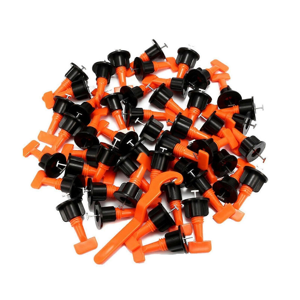 (As Show, One Size) Tile Leveling System Reusable Tile Leveler Spacers And Wrenches 6909775936450