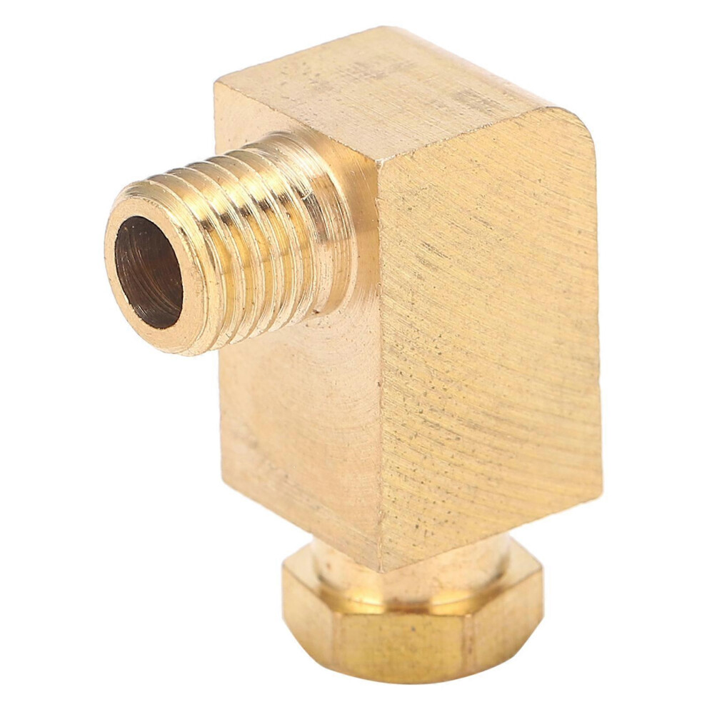 (As Show, One Size) Brass 90 Degree Elbow Compression Tube Pipe Fitting Connector Adapter For Oil Lubrication Systempl608 6Mm / 0.24In M8 X 1 6909775966068
