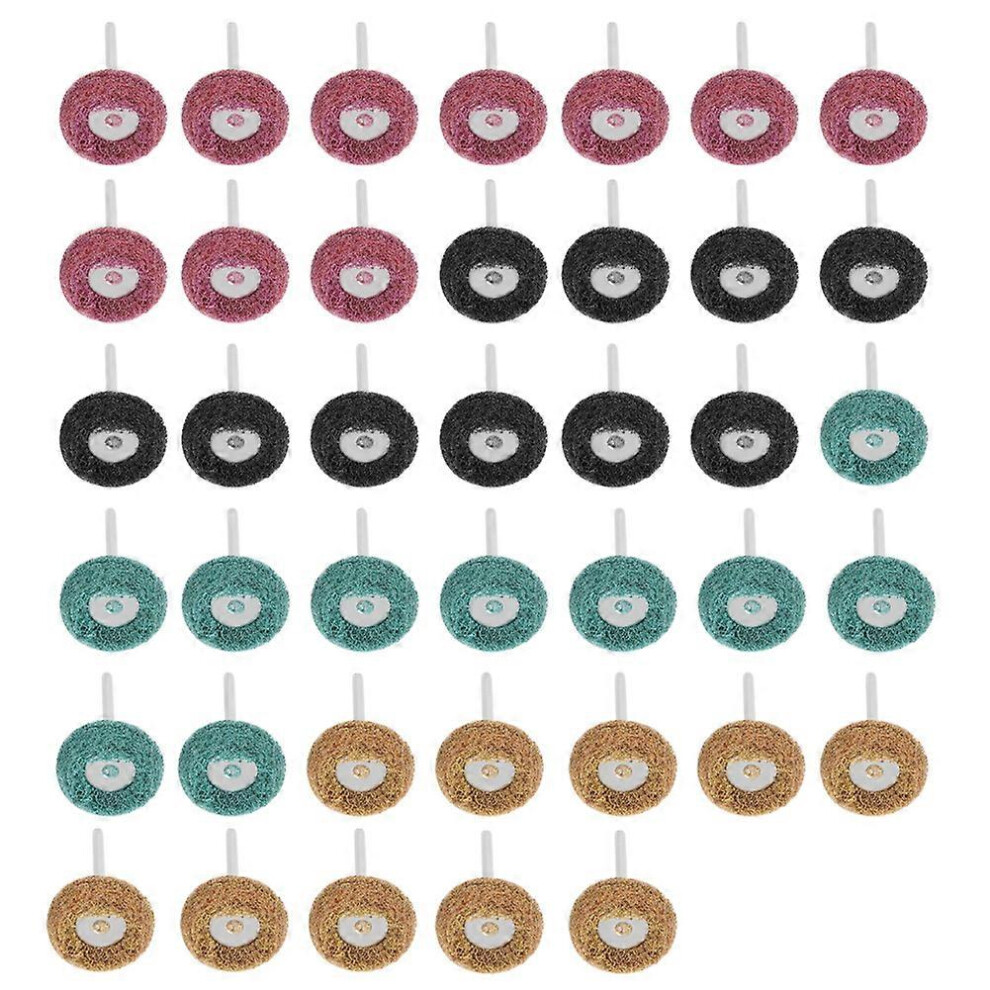 (As Show, One Size) 40Pcs Polishing Mop Abrasive Grinding Wheel Buffing Pad Brush For Rotary Tool 6909775971420