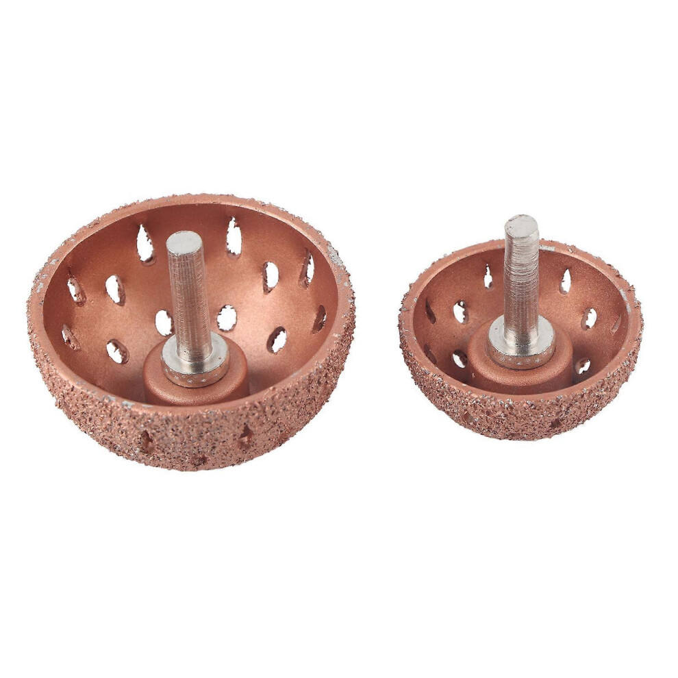 (As Show, One Size) 2Pcs Tungsten Steel Buffing Wheel Bowl Type Grinding Pad Grinder Power Tool Accessories 6909775994993
