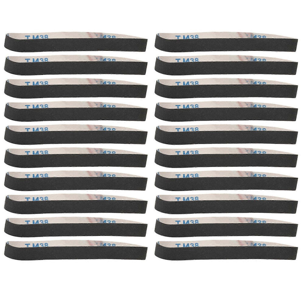 (As Show, One Size) 20Pcs Sanding Belt Abrasive Sandpaper Rolls Mental Grinding Polishing Burring Tool600# 6909775970867