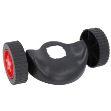 (As show, One size) Weed Trimmer Support Wheel Grass Cutter Auxiliary Wheels with Guard Outdoor Garden Supplies