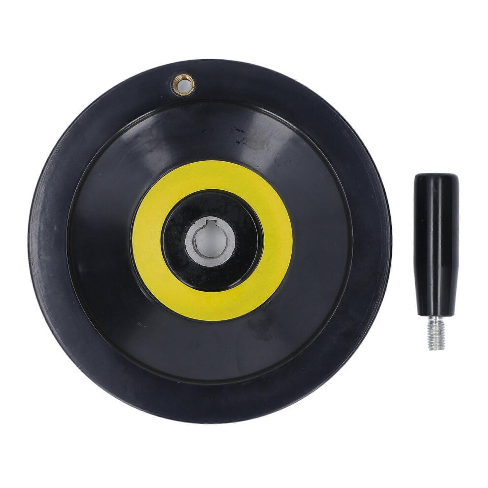 (As Show, One Size) Revolving Handle Hand Wheel 18X200mm Backside Corrugated Hand Crank Handwheel For Lathe Milling Machine Grinder 6909775967508