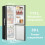 Living And Home 174L Freestanding Fridge Freezer 5