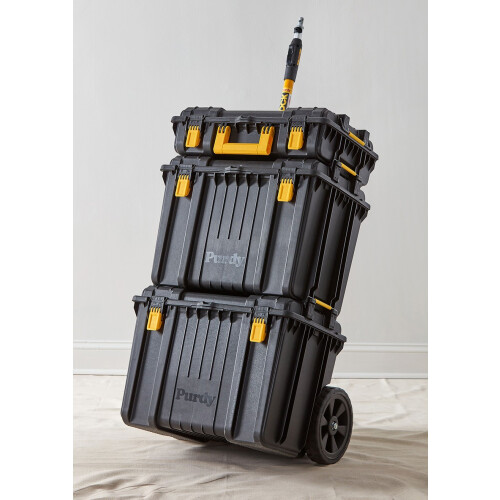 Purdy Purdy 14S250100 Painters Decorators Storage Box On Wheels Paint Rollers Brushes 1