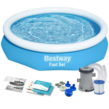 Piscina espandibile da giardino 305 x 66 cm 9 in 1 Bestway 57458