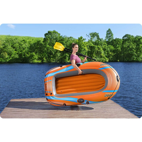 Kondor Elite 2000 Raft Set Inflatable Boat Includes Oars & Pump 1