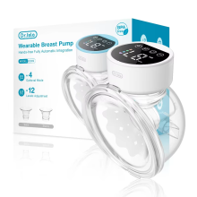 Drisla Wearable Electric Breast Pump Silent Hands Free Portable white