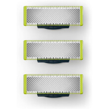 (3 pack) 1-pack or 3-pack of razor blades compatible with Philips Oneblade Replacement